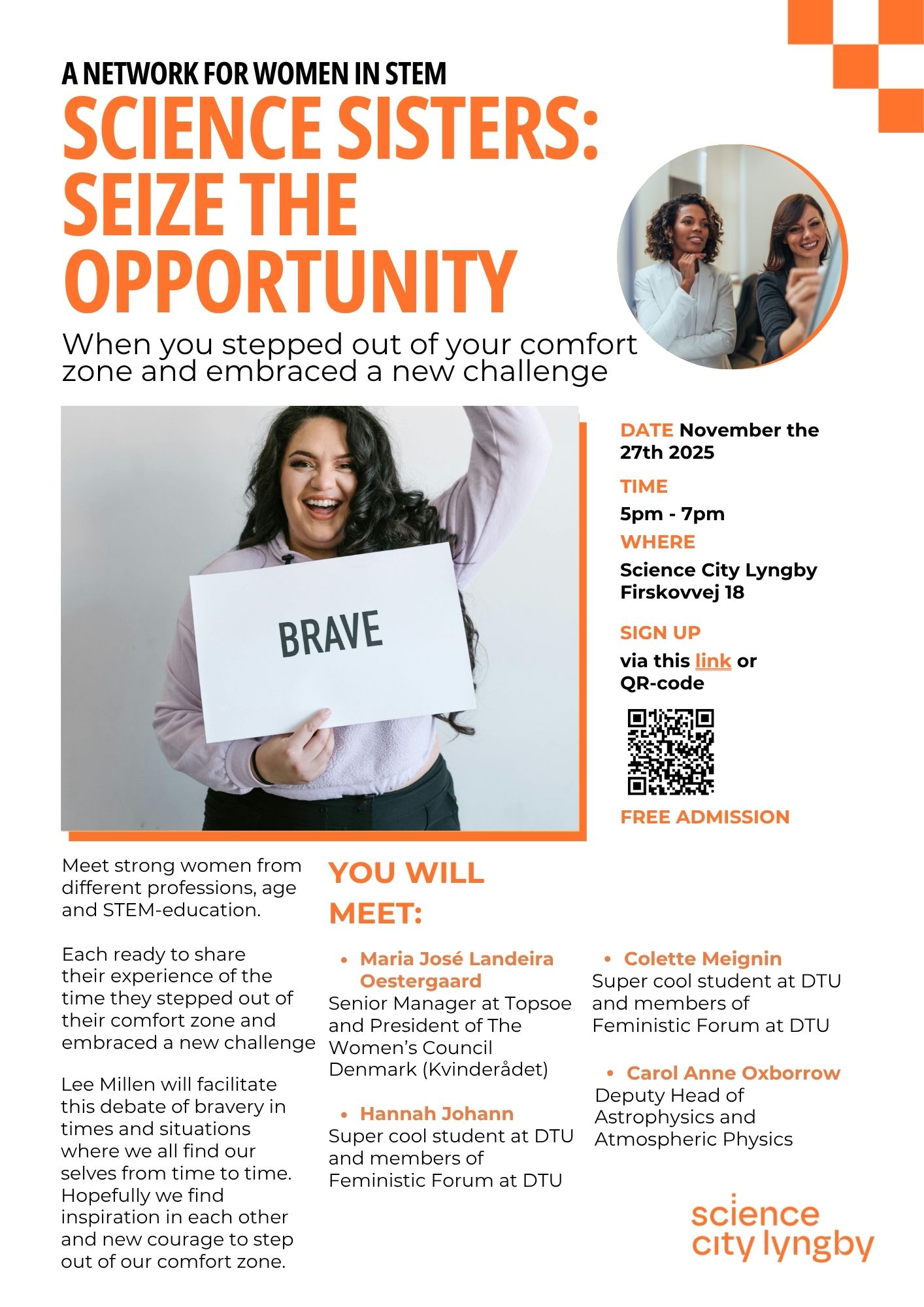 Science Sisters Network-meeting: Seize the opportunity - Science City ...
